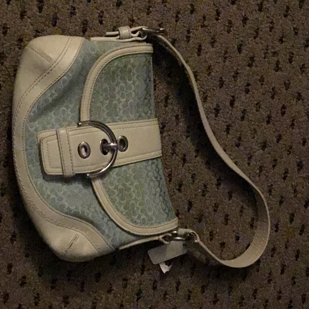 Coach blue purse